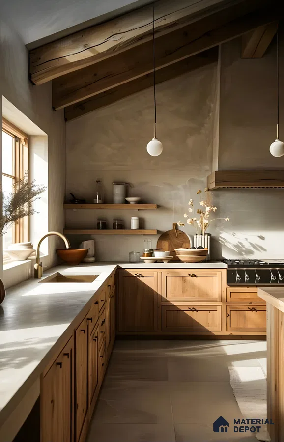 Rustic Wooden Kichen Design | Material Depot
