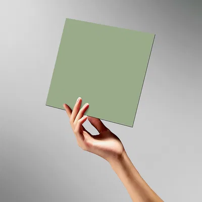 Product Mockup of Laminate showing in Sage Green Color