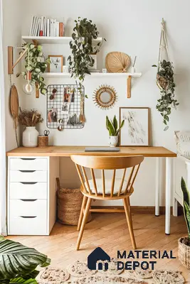 Scandi-Boho Workspace Sanctuary | Material Depot