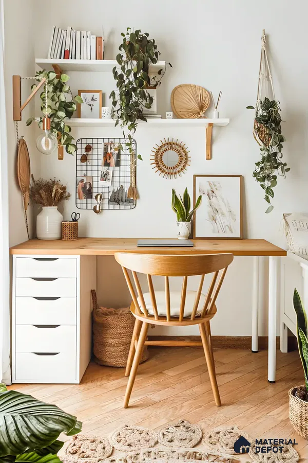 Scandi-Boho Workspace Sanctuary | Material Depot