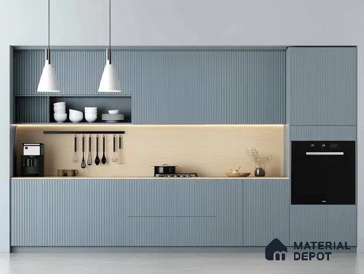Scandinavian Style Kitchen with Integrated Lighting | Material Depot