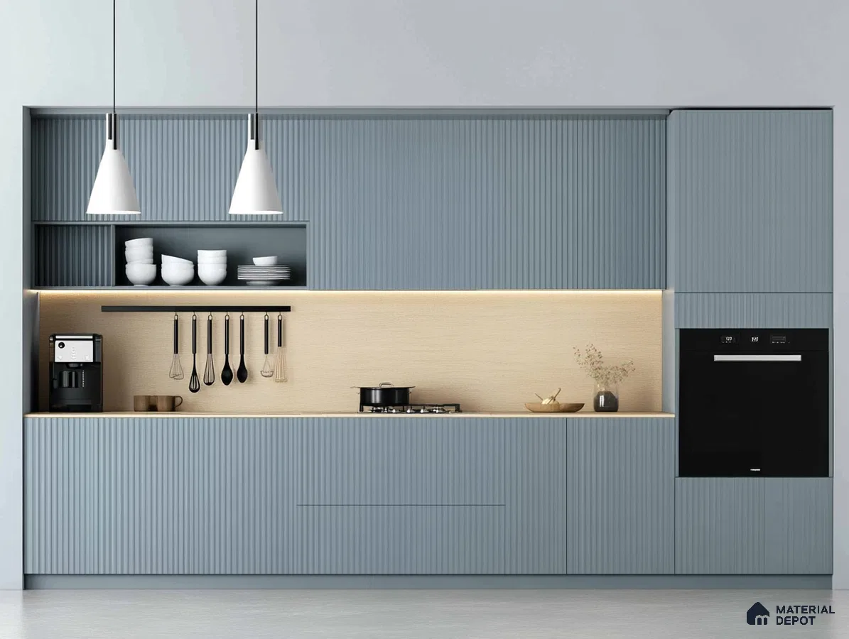 Scandinavian Style Kitchen with Integrated Lighting | Material Depot