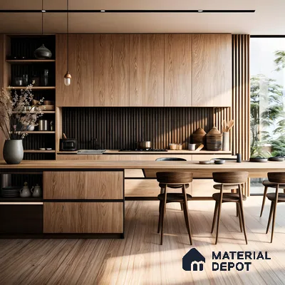 Scandinavian Wooden Kitchen Design | Material Depot