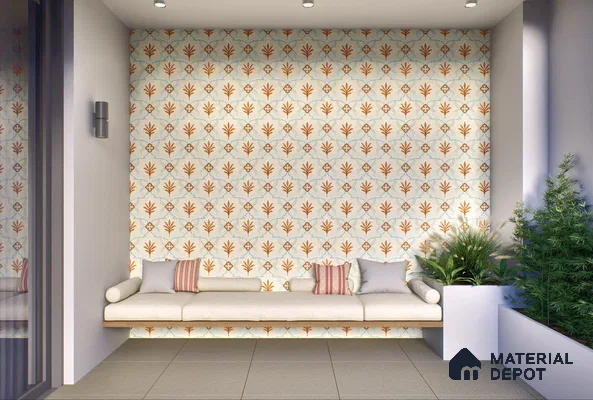 Serene Balcony Oasis with a Natural Touch | Material Depot