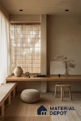 Serene Japanese-Inspired Minimalist Retreat | Material Depot