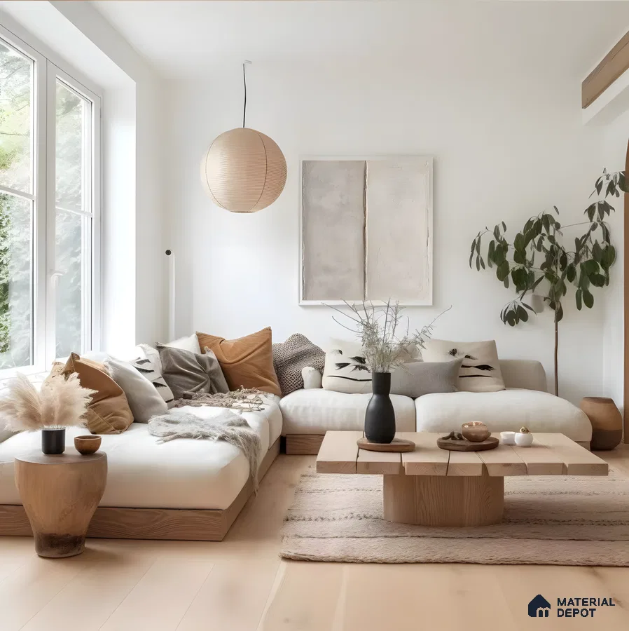 Serene Minimalism: A Study In Neutral Tones And Natural Textures | Material Depot