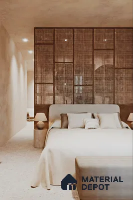 Serene Slumber in a Textured Haven | Material Depot