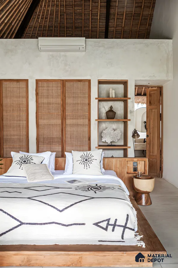 Serene Tropical Bedroom Oasis | Material Depot