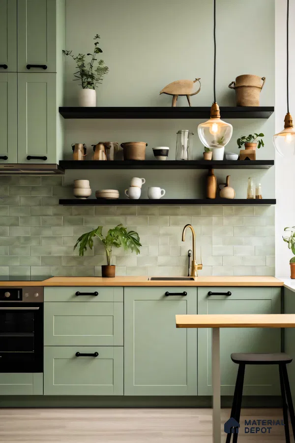 Serenity in Sage: A Scandinavian Kitchen | Material Depot
