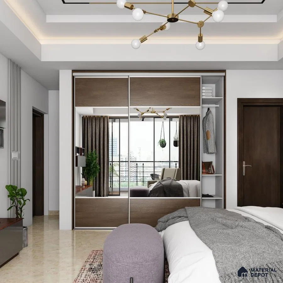 Sliding Floor-to-Ceiling Wardrobe - Sleek Ascent.