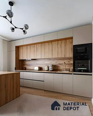 Sleek Beige Modern Kitchen Oasis | Material Depot
