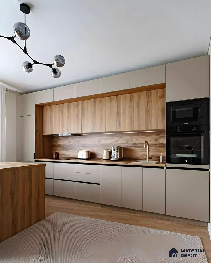 Sleek Beige Modern Kitchen Oasis | Material Depot