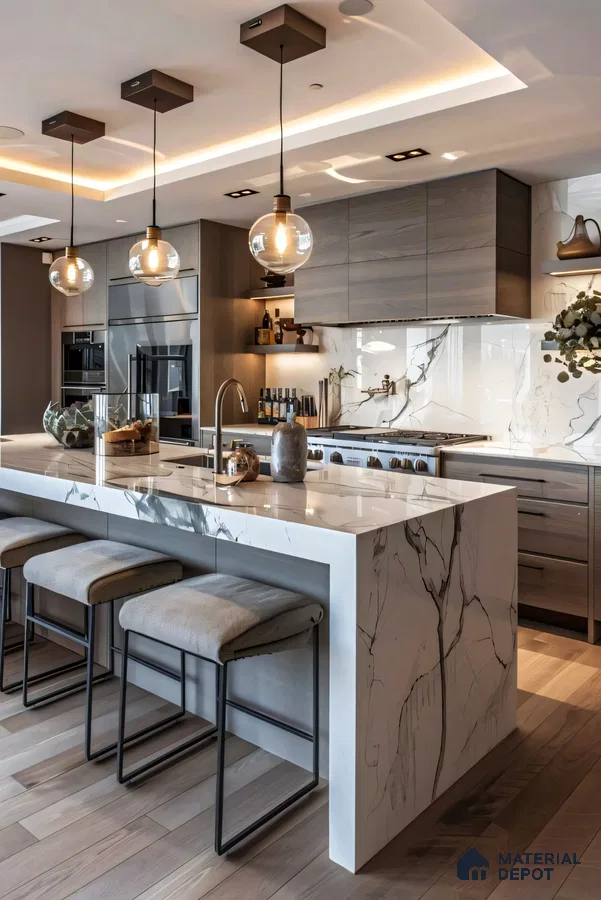 Sleek Elegance: A Modern Kitchen Space | Material Depot