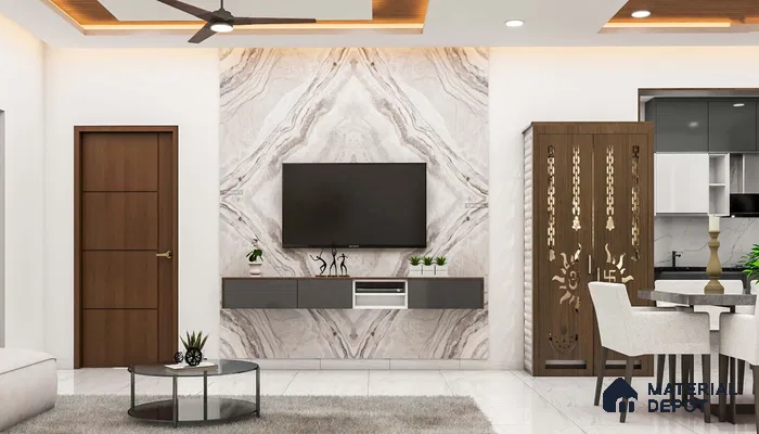 Contemporary Matte Grey TV Unit.