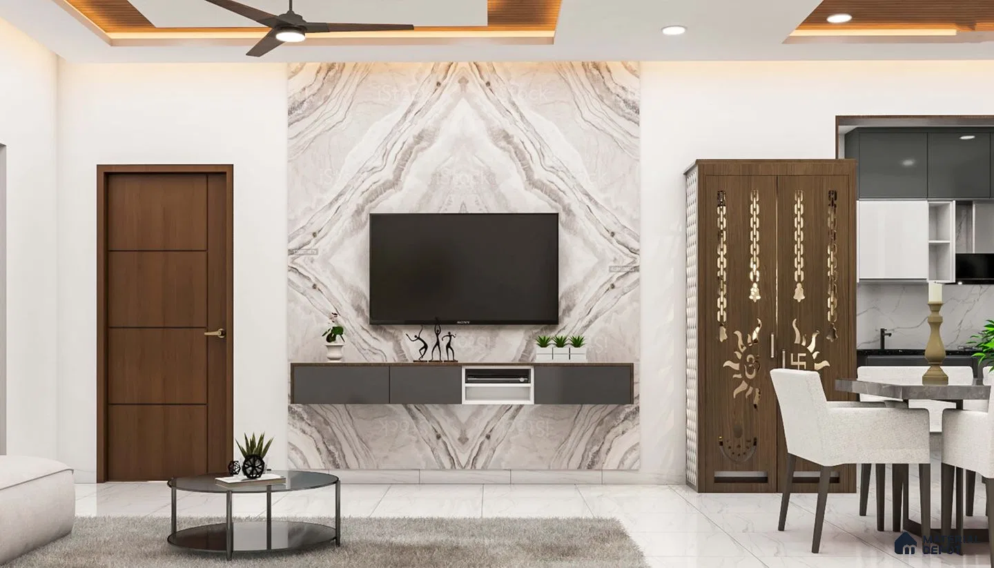 Contemporary Matte Grey TV Unit.