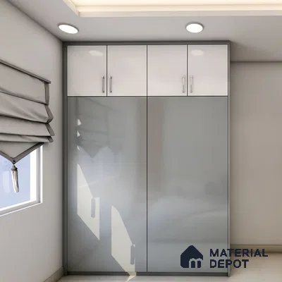Grey Sliding Wardrobe