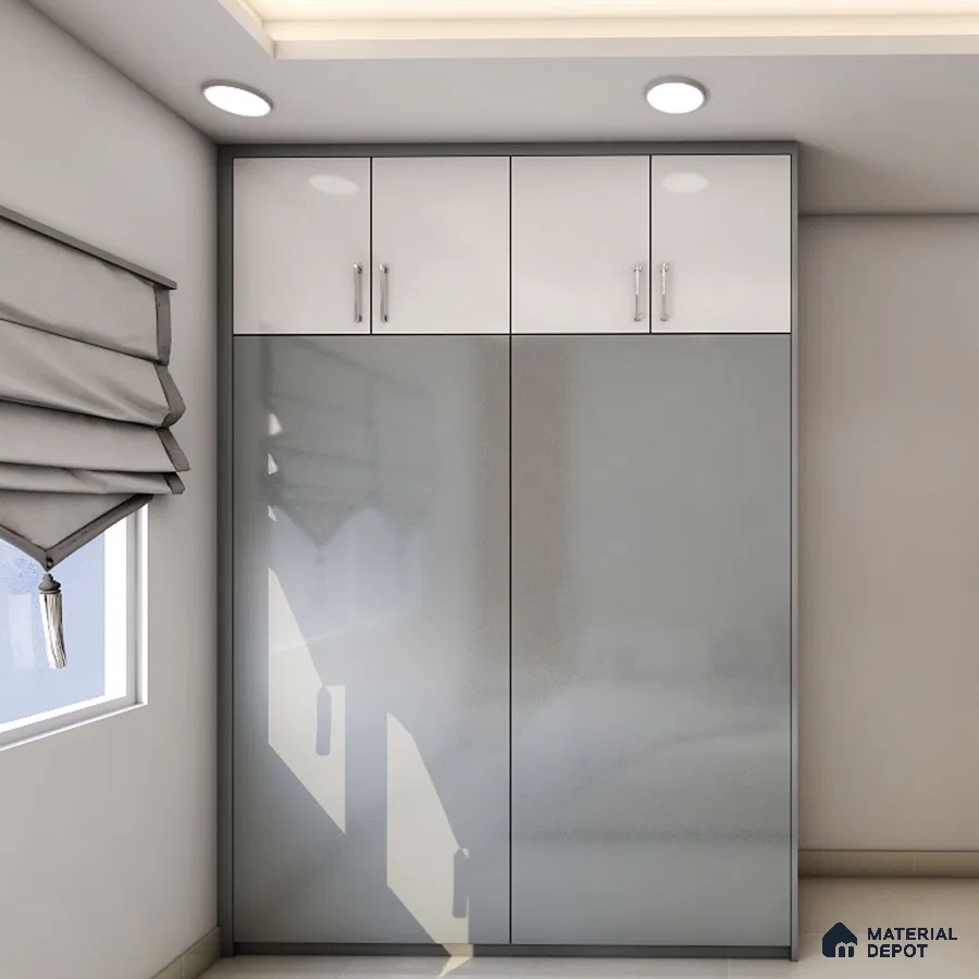 Grey Sliding Wardrobe