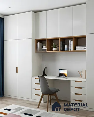 Sleek Laminate With Wooden Flooring Units | Material Depot