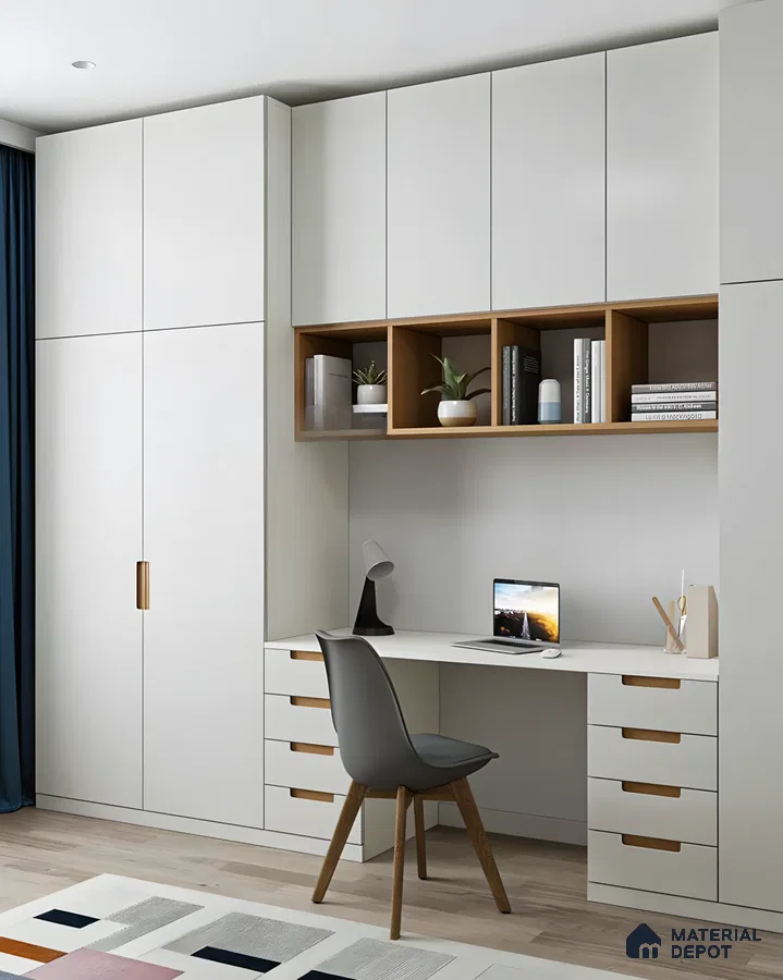 Sleek Laminate With Wooden Flooring Units | Material Depot