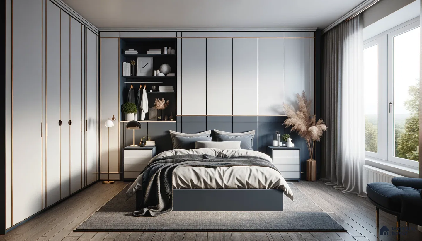 Sleek Modern Bedroom Blending Comfort and Style | Material Depot