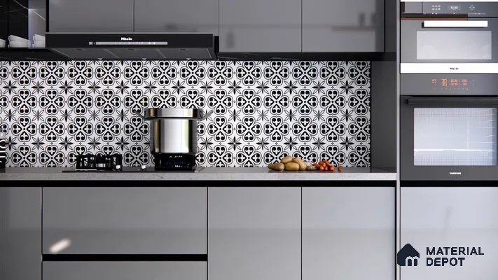 Moroccan Wall & Floor Tile TL 05180 Zellige Medina Eclipse Multi Colour 1 ft x 1 ft Vitrified Matte Finish - 9 mm | Suitable for Kitchen, Bathroom, Balcony | Please Expect a Slight Variation of Pattern