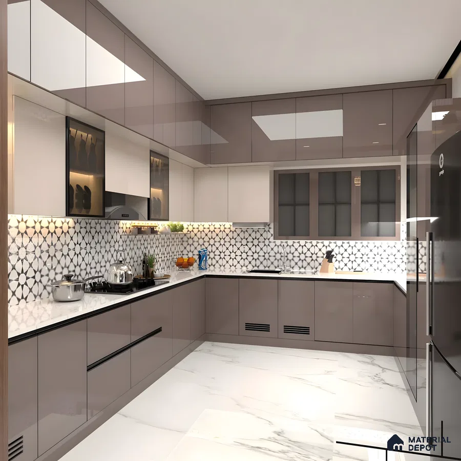 Sleek Modern Kitchen With Integrated Appliances And Minimalist Design | Material Depot