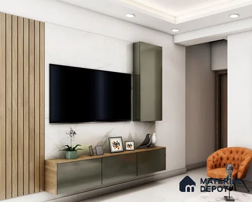 Brown TV Console Chic