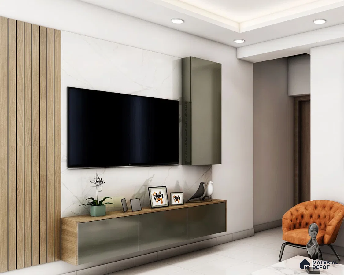 Brown TV Console Chic