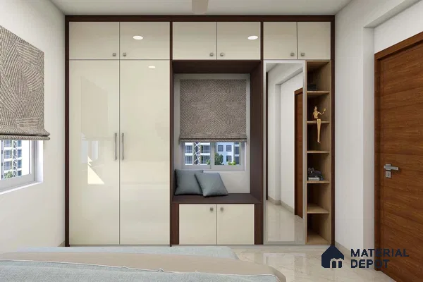 Glossy White Wardrobe