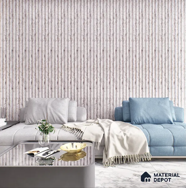 TL 00817 Statuario White 1200x600 mm Random Face Glossy Finish Vitrified Wall & Floor Tile - 9 mm