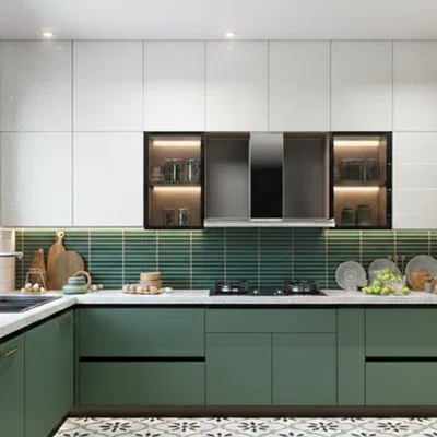 Closeup application image of Solid Colour Laminate Collection