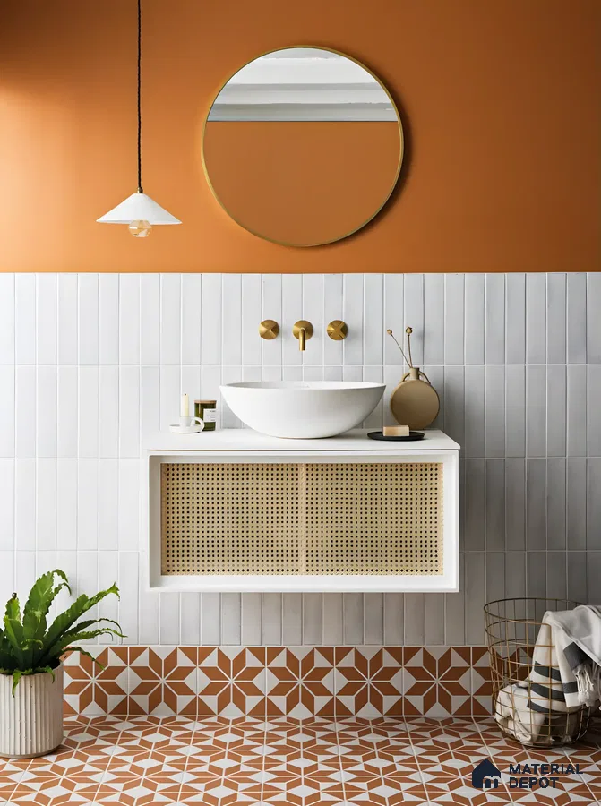 Sophisticated Bathroom With Subway Tiles | Material Depot
