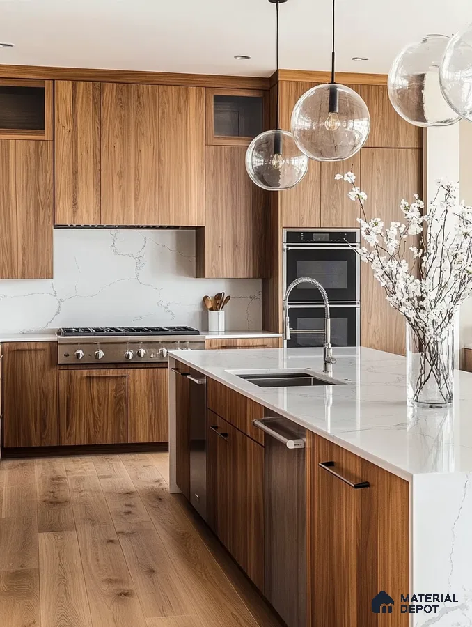Sophisticated Grey Kitchen with Luxurious Finishes | Material Depot