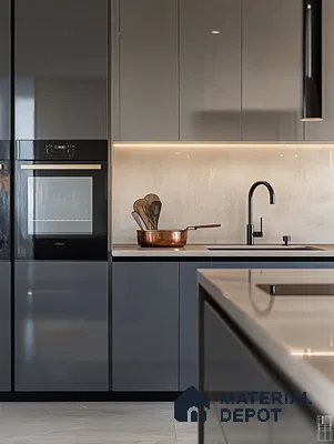 Sophisticated Modern Kitchen with Copper Accents | Material Depot