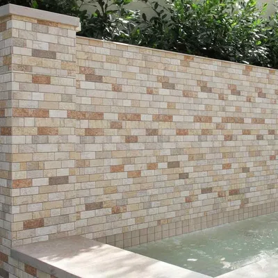 Closeup application image of Stacked Stone Tiles