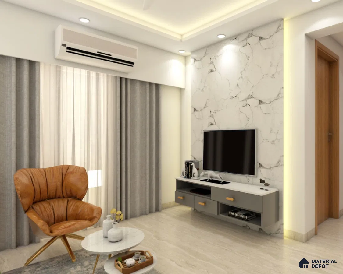 Stone Wall TV Unit - Elegance Defined.