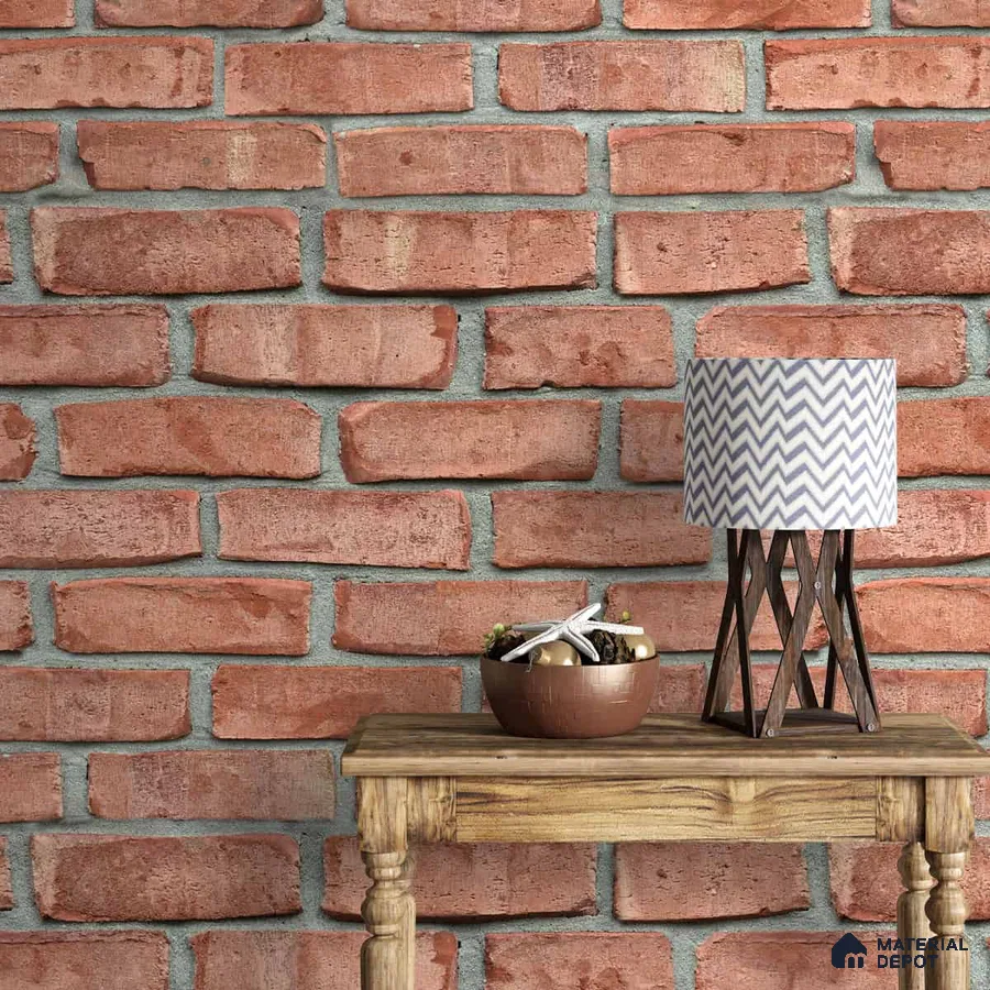 A close-up of a 3D Stone Tiles Themed Wallpaper for Walls 19.6 Inches(W) x 420 Inches(H) Atarangi Series 3D Patterned - 57 Sq. Ft. with a finish available at Material Depot in Bangalore