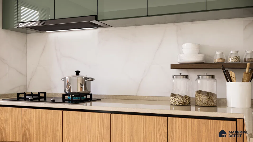 Marble Floor & Wall Tile TL 05519 Prestige Imperial Onyx 2 ft x 4 ft Vitrified Matte Finish - 9 mm | 4 Random Design | Suitable for Living Room, Bedroom, Bathroom