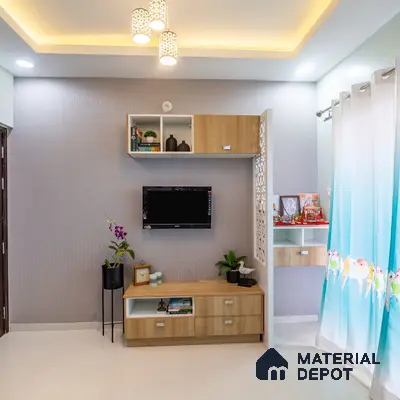 Minimalist Floor-Mounted TV Unit Elegance