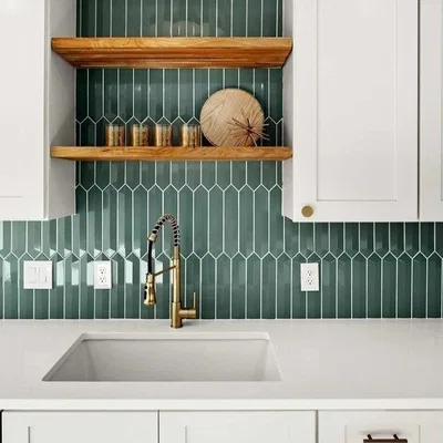Closeup application image of Trendy Subways Tiles