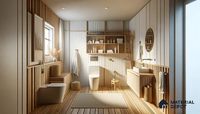 Sunlight Splendor in a Tranquil Bathroom Blending Traditional Cottagecore Aesthetic | Material Depot