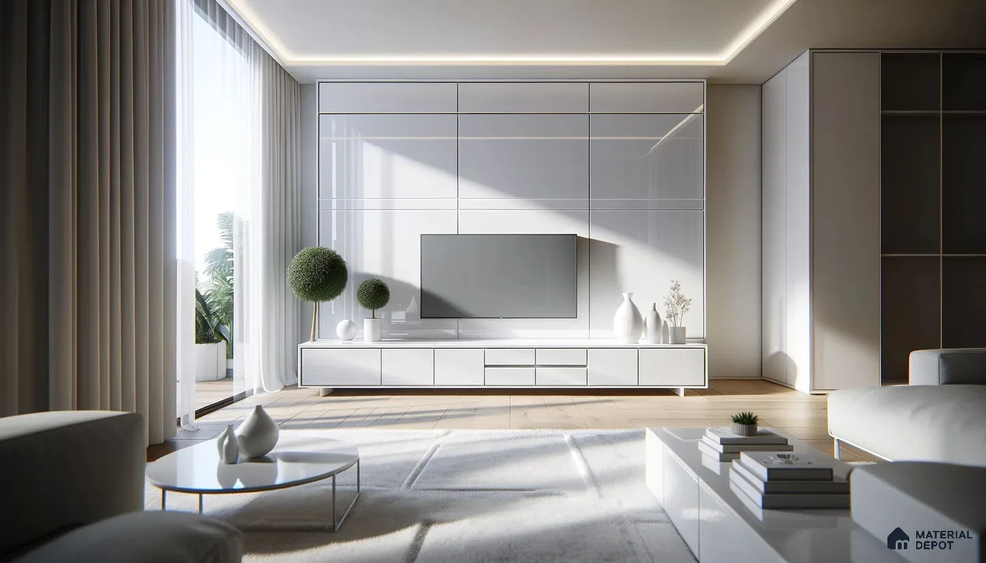 Sunlit Minimalist Retreat with Crisp Architectural Lines | Material Depot