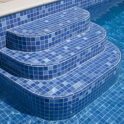 Closeup application image of Swimming Pool Tiles