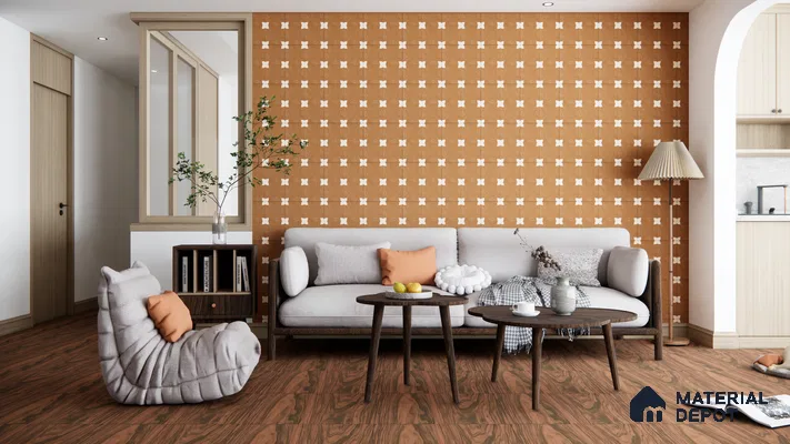 Terracotta Whispers in a Modern Living Room | Material Depot