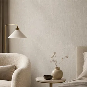 Texture Wallpaper on Bedroom Wall