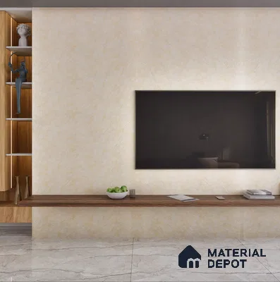 Blue Solid Colors Look 1650 PHG 8 ft x 4 ft High Gloss Finish Decorative Laminate - 1 mm | Suitable for Living Room, Kitchen, Office