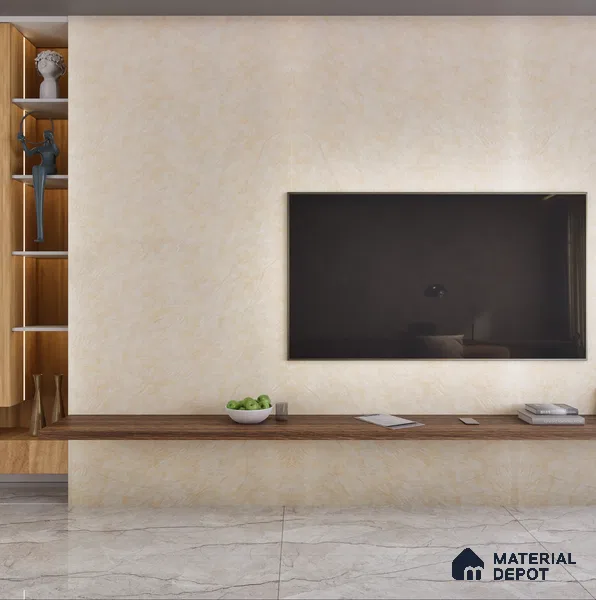 Blue Solid Colors Look 1650 PHG 8 ft x 4 ft High Gloss Finish Decorative Laminate - 1 mm | Suitable for Living Room, Kitchen, Office