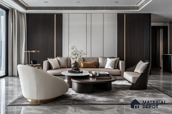 Timeless Elegance: A Luxurious Living Room with Classic Design Elements | Material Depot