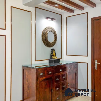 Elegant Foyer with Buddha Statue