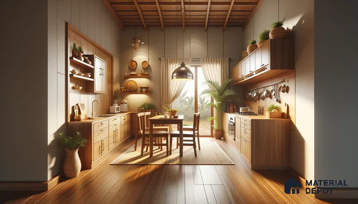 Traditional Kitchen Blends Vintage Design with Wood clad comfort and serenity | Material Depot